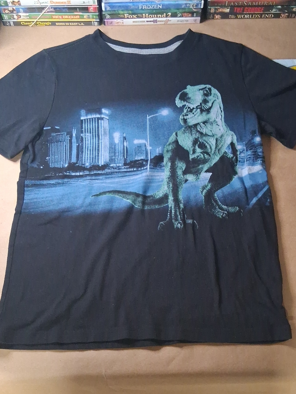 Arizona Black Dinosaur Graphic Reptile Tee - Unbranded